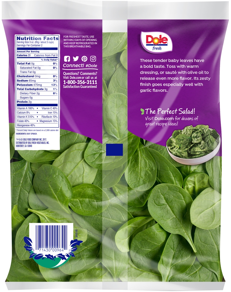 Baby Spinach Rubin Bros Produce Corp NYC Full Service Produce 