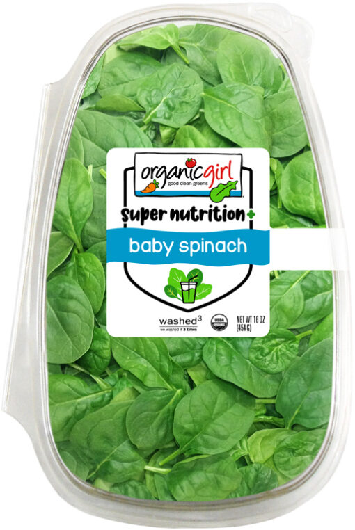 organic girl baby spinach 16oz front