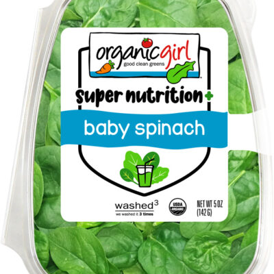 organic girl baby spinach 5oz front