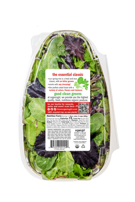 organic girl baby spring mix 16oz back