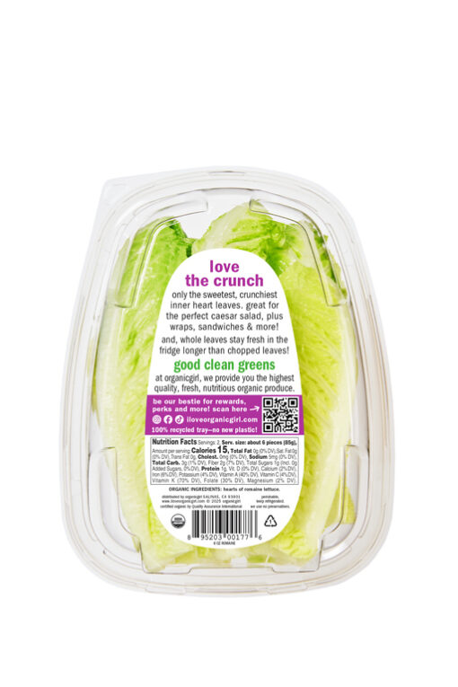 organic girl romaine 6oz back