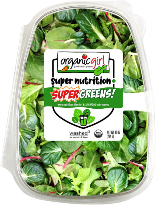 organic girl super greens 10oz front