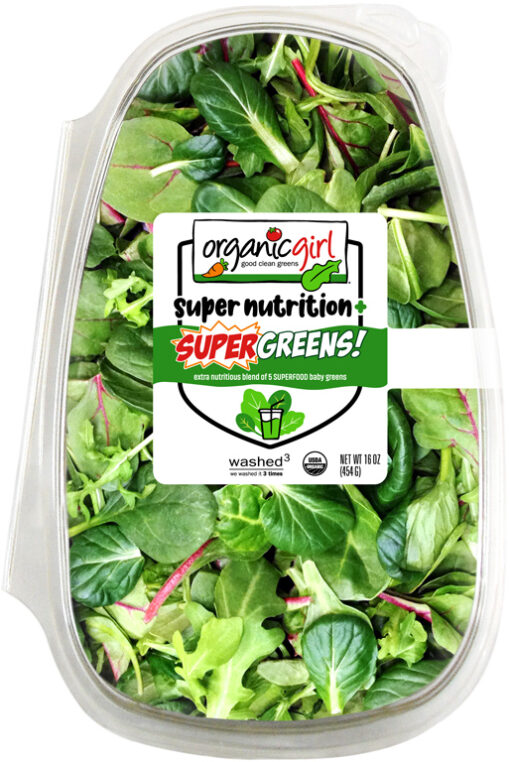 organic girl super greens 16oz front