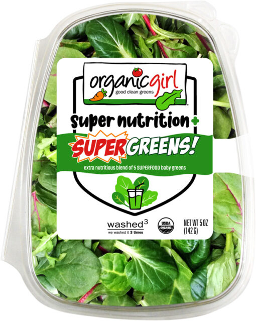 organic girl super greens 5oz front